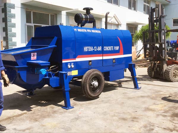 trailer mounted concrete pump