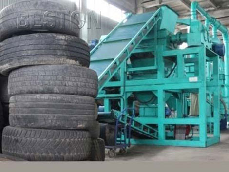 waste tire recycling machine