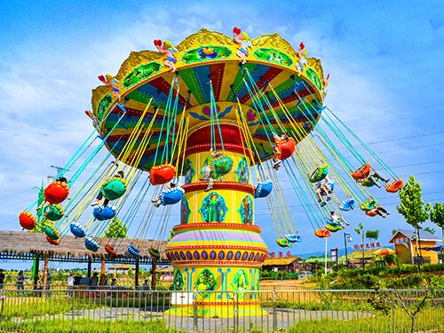 swing amusement rides in the park